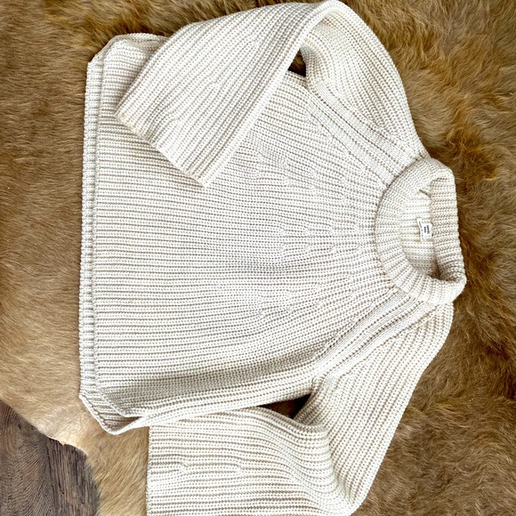 Hermes chunky ribbed cashmere cotton crew neck sweater - Picture 2 of 4